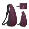 Bolso Bandolera para Hombre y Mujer, Bolsa Plegable de Almacenamiento, Bolsa Deportiva Multifuncional para Viajes al Aire Libre, Bolso de Hombro Cruzado para Pecho con Estampado