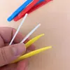 Pinça plástica descartável infantil feita à mão diy clip de segurança antiestático clip de bicho-da-seda jardim de infância pinça para bolas de pelo