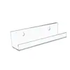 Estante de Vinilos Transfronterizo Montado en Pared Acrílico Transparente Estantería para Libros Infantiles Estante Flotante de Acrílico para Discos con Agujeros
