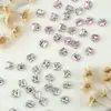 Decoraciones para Uñas con Mini Cubos de Azúcar Brillantes y Pedrería, Cristales de Pedrería de Ángulo Recto Coloridos, Pedrería para Uñas Portátil Hecha a Mano