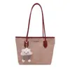 Bolso Casual de Gran Capacidad Nueva Moda 2025 Otoño Elegante Bolso de Hombro con Bloques de Color Bolso Tote Sencillo para el Trabajo