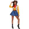 Disfraz de Cosplay de Halloween Toy Story Woody Disfraz de Pareja Vaquero Occidental Hombre y Mujer Disfraz de Fiesta Escenario