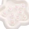 25mm Acrílico Transparente Duas Cores Colorido Girassol Furo Passante Contas Feitas à Mão DIY Corrente de Celular Joias Contas Soltas