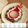 Collar navideño para gato, bufanda tejida, collar decorativo, pajarita, campana, accesorios de invierno para perro y mascota, anillo para el cuello