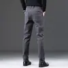 Pantalones Casuales para Hombre Primavera Ajuste Delgado 2025 Primavera y Otoño Nuevos Elegantes de Negocios Rectos Cintura Elástica Pantalones Largos Ropa para Hombre