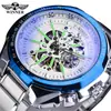 T-WINNER ganador A6 reloj de hombre europeo y americano moda hueco genial mecánico agua automático reloj mecánico