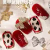 Joyería para Uñas de Moño Nuevo Colgante de Borla Diamante de Zirconia Súper Brillante Popular en Internet Cadena de Joyería para Decoración de Uñas