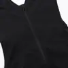 Body moldeador de estilo europeo y americano transfronterizo con entrepierna de cremallera, modelado corporal de talla grande, soporte para el pecho, control de abdomen y body moldeador