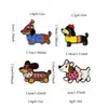 2026 Broche de Metal de Dachshund Desenho Animado Fofo Insígnia de Personalidade Criativa Acessório Adorável para Pet Broche de Moda Joia