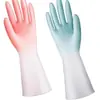 Guantes para Lavar Platos Caseros, Caucho Látex Impermeable Duradero Ropa para Lavar Platos de Cocina, Limpieza del Hogar y Resistentes al Desgaste