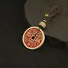 Design Original Latão Oficial Celestial Bênção Sem Tabu Fantasma da Montanha Dinheiro Chaveiro Corda Artesanal Pingente Chave Pingente de Chave