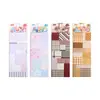 Picking Cloth Serie Temporal Material Escribible Pegatinas de Tela Estilo Cuadros Lunares Pegatinas Decorativas para Collage de Diario