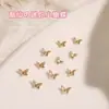 Decoraciones para Uñas Mini Mariposa, Lujo Ligero 3D Estilo Japonés Exquisitos Accesorios de Aleación para Uñas al por Mayor