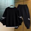 Conjunto Deportivo Casual de Otoño para Niños 2026 Nuevo Conjunto de Sudadera para Niños de Primavera y Otoño con Auriculares para Niños Mayores Conjunto de Dos Piezas Moderno