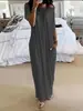 Amazon Transfronterizo 2026 Primavera/Verano Nuevo Vestido de Casa para Dormir de Color Sólido con Mangas de Murciélago Vestido Diario Holgado para Mujer