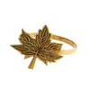 Nuevos anillos para servilletas vintage de Amazon con diseños de calabaza y hoja de arce, sujetadores de servilletas para hoteles y restaurantes occidentales