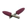 Cabeça de moagem elétrica de corindo vermelho 10 * 6mm rebolo de moagem Flint Metal moagem cabeça de polimento cromo corindo cerâmica cabeça de moagem
