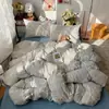 Roupa de Cama Classe A para Maternidade e Bebês Capa de Edredom Individual Algodão Fofo de Camada Dupla Estilo Ins Capa de Edredom para Dormir sem Roupas Capa de Edredom para Dormitório Estudantil