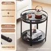 [Transfronterizo] Mesa Auxiliar de Mahjong Lista para Usar, Estante para Tazas de Té, Adornos para Mesa de Café, Estante de Almacenamiento Espesado para Sala de Ajedrez y Cartas, Mesa de Esquina para Mahjong