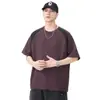 Nueva Camiseta de Manga Corta con Cuello Redondo de Verano Marca de Moda para Hombre Tops Deportivos Casuales Simples Versátiles Ropa para Hombre Transfronteriza