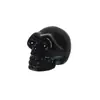 Lujo Ligero Sala de Estar Vestido Suave Colorido Calavera Doble Decoración de Halloween Artesanía de Vidrio Adornos de Cristal de Escritorio