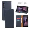 Capa para Celular Sony 10Vi Aplicável Transfronteiriça com Textura Magnética Forte Flip para Cartão Capa de Couro para Celular Xperia1 Vii