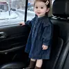 Vestido para Niñas 2026 Primavera Nuevo Estilo Coreano Vestido de Mezclilla de Manga Larga para Niños Vestido Casual de Princesa para Niñas