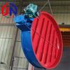 Válvula de Disco Ventiladora Eléctrica Redonda, Válvula de Aire Manual con Brida de Acero Inoxidable para Alta Temperatura, Válvula de Compuerta Neumática para Gases de Combustión de Acero Inoxidable