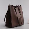 Bolsa Tote de Couro Genuíno 2026 Nova Bolsa de Ombro Vintage Moda Grande Capacidade Bolsa Transversal Simples Bolsa Saco para o Dia a Dia para Mulheres