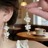 Placa de Incienso para Mosquitos sin Orejas Pinza para Oreja Diseño de Estilo Frío Pendientes Pendientes Largos con Borlas para Mujer Pinza para Oreja Indolora Versátil