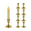 Portavelas Retro Transfronterizo Estilo Europeo Creativo Forma de Campana Base para Velas Lujo Ligero Estilo Nórdico Arte de Hierro Metálico Portavelas