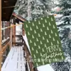 Navidad Transfronteriza Más Vendido Árbol de Navidad Elfo Festividad Decoración de Patio Bandera de Jardín Bandera de Lino Doble Cara Personalización