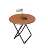 Varanda Residencial Apartamento Pequeno Mesa de Lazer Dormitório Simples Mesa de Jantar para Várias Pessoas Barraca Portátil Mesa Redonda Dobrável