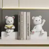 Figurita Pequeña Oso Sentado Violento Pisapapeles Estantería Decoración del Hogar Sala de Estar Dormitorio Estudio Regalo de Cumpleaños Graduación para Niñas