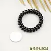 Cuerda de Teléfono Goma para el Cabello Grande Pequeño Fina Cuerda para el Cabello Simple Gruesa Cuerda para el Cabello Coreana Estilo Coreano Anillo de Cuero Banda de Goma Negra Fabricante