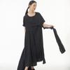 Vestido de Verano 2026 con Diseño de Cinta Larga Tallas Grandes Ropa para Mujer Estilo Callejero Europeo y Americano Vestido Holgado de Moda 65581