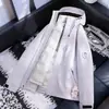 Jaqueta externa três em um para homens e mulheres, conjunto de duas peças destacável de plumas e fleece, roupa de trabalho quente para outono e inverno