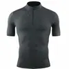 Mallas para Hombres y Mujeres, Tops Deportivos de Secado Rápido de Verano, Cuello Alto para Entrenamiento Físico, Transpirables Absorbentes de Sudor, Ropa de Trabajo para Entrenador Personal