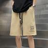 Verano Nuevo Estampado de Oso Shorts Deportivos Sueltos Casuales Pantalones Cinco Puntos Modernos Combinan con Todo Pantalones Cinco Puntos Ropa de Hombre