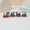 Venda Quente Transfronteiriça Decorações de Mini Trem de Madeira de Natal Armário de Trem de Madeira de Natal Enfeites de Mesa