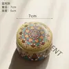 Taza de Vela Aromaterapia con Aceite Esencial de Hierro Forjado 7.5cm Linterna Giratoria Vela de Incienso sin Humo Regalo Souvenir