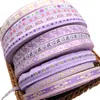Accesorios, Ribete de Borde, Decoración, Encaje Morado Hecho a Mano para Ropa, Zapatos y Sombreros, Cintas Étnicas Ming y Qing, Cinta Tejida, Encaje, Otros