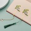 Marcapáginas de metal con forma de panda redondo creativo, bonito dibujo animado para estudiantes, lectura, marcapáginas, clip, pequeño obsequio, premio conmemorativo