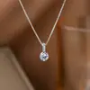 Nova Colar com Pingente Estrela Laço Borla Estilo Fada Feminino Moda Simples Alto Padrão Luxo Leve Corrente Clavícula