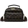 Moda Europeia e Americana Estampada Portátil Pequena Bolsa Quadrada Transfronteiriça Nova Bolsa de Ombro Retrô Grande Capacidade Multicamadas Transversal Bolsa para Mãe