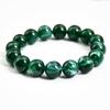 Pulseira de Contas de Jade Sintético Europeia e Americana Mais Vendida para Mulheres, Versátil Pulseira de Cordão Elástico 12mm, Joias Atravessando Fronteiras que Não Desbotam Atacado