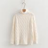 Suéter Base Interior de Cuello Alto Estilo Perezoso para Mujer Otoño e Invierno 2024 Nuevo Top Grueso Corto Pequeño