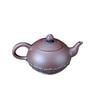 Fábrica de teteras de arcilla púrpura suministro directo gran capacidad antigua corazón Zen de té olla de té de bronce 520ml paquete 1 Jin de agua