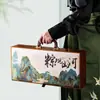 Nueva Caja de Regalo Festiva para el Festival del Bote del Dragón, Caja de Regalo Festiva, Caja Grande Vacía para Zongzi, Tacto de Alta Gama, Caja de Regalo Portátil al por Mayor