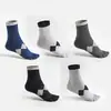 Calcetines de Algodón Puro de Cinco Dedos para Hombre, Calcetines de Negocio de Algodón de Fibra Larga con Dedos Separados, Calcetines Cortos de Corte Bajo para Todas las Estaciones, Calcetines Transpirables Absorbentes de Sudor con Forma de Diamante